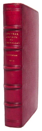 Item #10014 Lettres choisies. BALZAC, J. L. Guez de