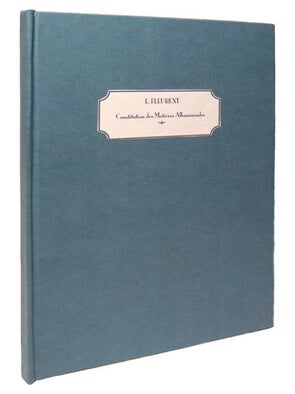 Item #11393 Recherches sur la constitution des matières albuminoides extraites de l'organisme...