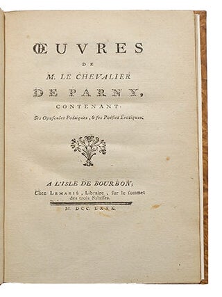 Opuscules poétiques & ses Poésies érotiques