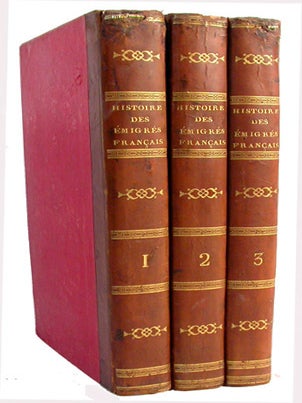 Item #14461 Histoire des émigrés français, depuis 1789 jusqu'en 1828. ANTOINE DE SAINT-GERVAIS, A