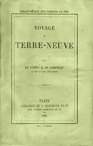 Item #15461 Voyage à Terre-Neuve. GOBINEAU, Cte de.