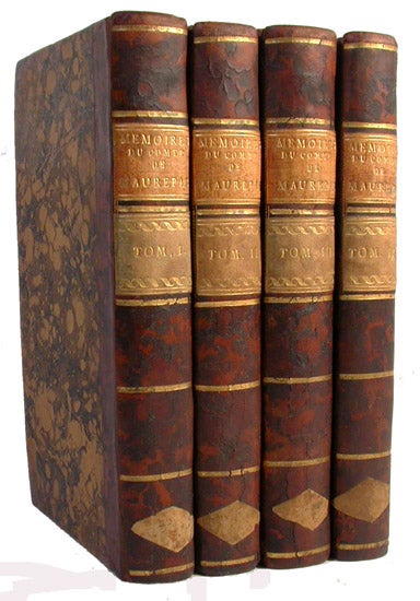 Item #16668 Mémoires, du Comte de Maurepas, Ministre de la Marine, 3e édition avec 11 caricatures du temps. MAUREPAS, Comte de.