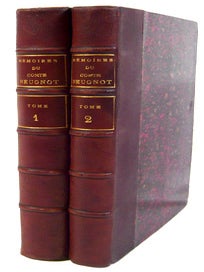 Item #16775 Mémoires, du comte Beugnot, ancien ministre (1783-1815), publiés par le comte...