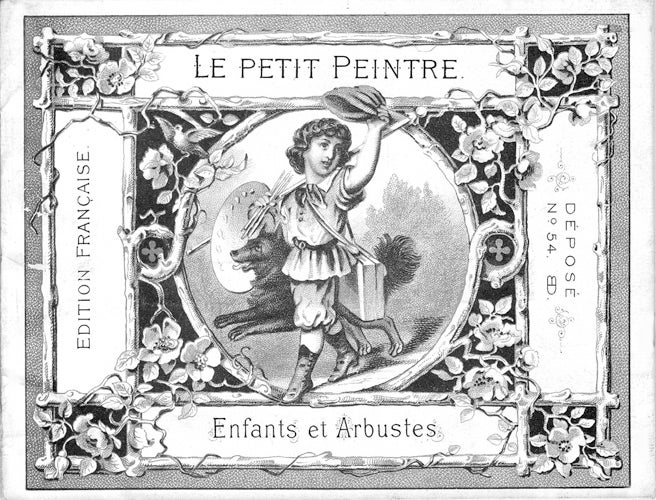 Item #17401 Le petit peintre, enfants et arbustes