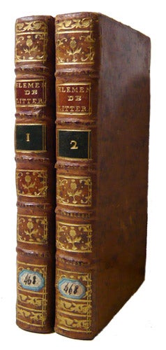 Item #17909 Elémens de Littérature, extraits du Cours de Belles-Lettres de M. l'Abbé Batteux, par un Professeur. BATTEUX, Abbé.