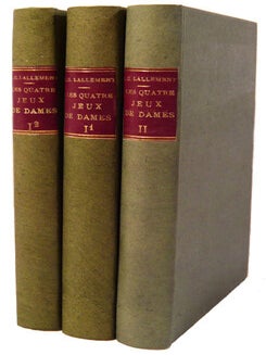 Item #18190 Les Quatre jeux de Dames, Polonais, Égyptien, Échecs, et à trois personnes; avec...