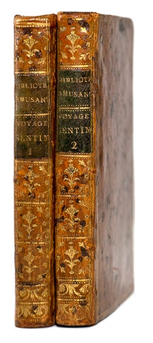 Item #18428 Voyage sentimental, augmenté de l'histoire de deux filles très célèbres dans le monde. Nelle édition. STERNE, Laurence.