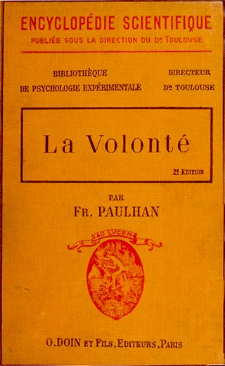 Item #18475 La volonté, 2e édition, revue et corrigée. PAULHAN, Fr.