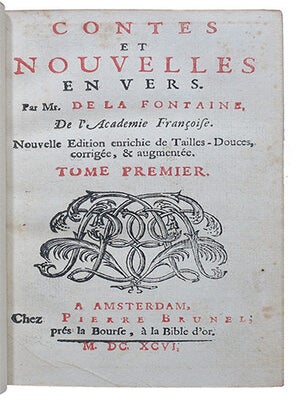 Contes et nouvelles en vers, nouvelle édition enrichie de tailles-douces, corrigée & augmentée.
