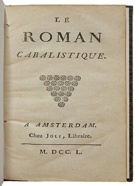 Item #19882 ROMAN CABALISTIQUE, (le