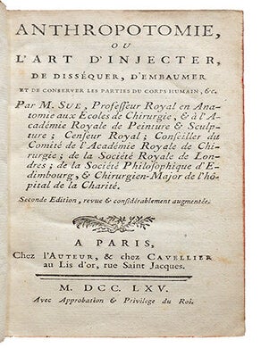 Anthropotomie, ou l'art d'injecter, de disséquer, d'embaumer et de conserver les parties du corps humain