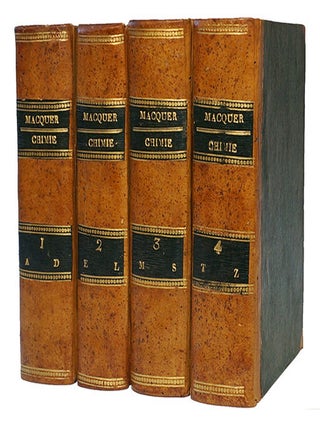 Item #20536 Dictionnaire de chimie, contenant la théorie et la pratique de cette science, son...