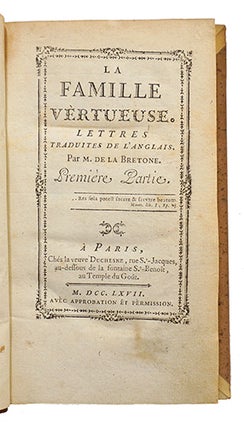 La Famille vertueuse, Lettres traduites de l'anglais par M. de la Bretone.