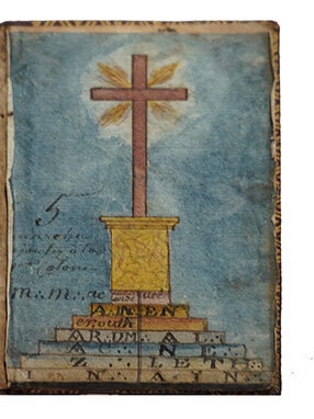 Tuileur de poche manuscrit du rite français, commencé à Paris le 26e jour du 2e mois de l'an de la V.: L.: 5807, par G.: Picard, chev.: R.: C.: de la R.: L.: St Claude de la Paix Sincère.