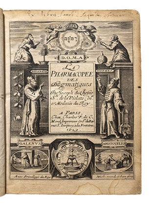 Item #21272 La pharmacopée des dogmatiques réformée, et enrichie de plusieurs remèdes...