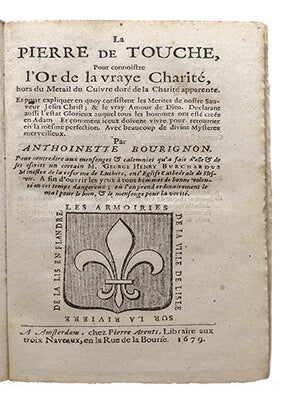 Item #21312 La pierre de touche, pour connoistre l'or de la vraye charité, hors du metail de...