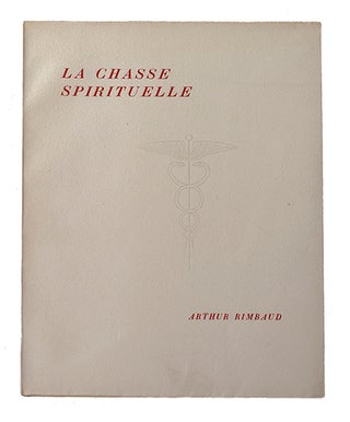 Item #21342 La chasse spirituelle, Introduction de Pascal Pia. RIMBAUD, Arthur