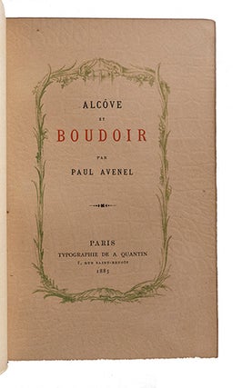 Alcôve et Boudoir, (scènes de la comédie humaine).
