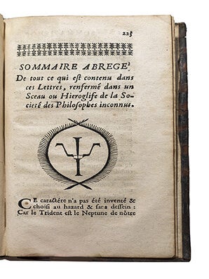 Traitez du Cosmopolite, Nouvellement découverts. Où après avoir donné une idée d'une Société de Philosophes, on explique dans plusieurs lettres de cet autheur la théorie et la pratique des véritez hermétiques.