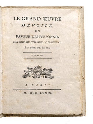 Le Grand Oeuvre dévoilé en Faveur des personnes qui ont grand besoin d’argent par celui qui l’a fait