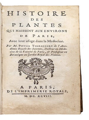 Histoire des plantes qui naissent aux environs de Paris, avec leur usage dans la médecine.