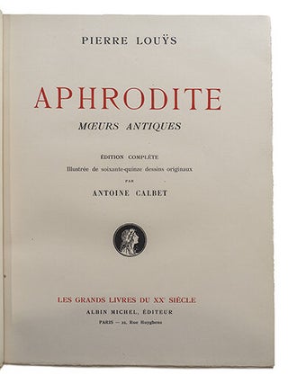 Aphrodite, moeurs antiques.