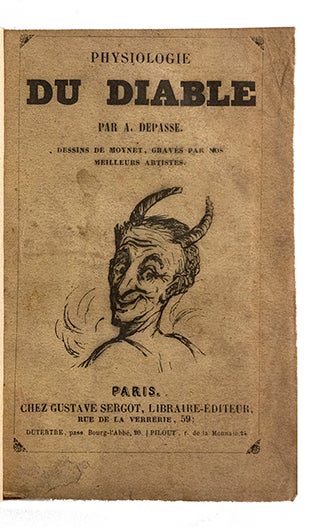 Item #21512 Physiologie du Diable, dessins de Moynet gravés par nos meilleurs artistes. DEPASSE, A.