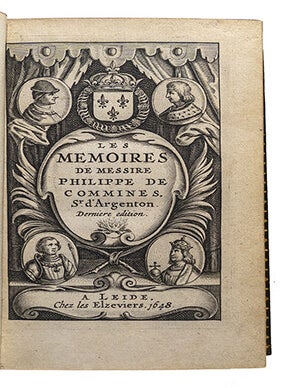 Mémoires de Messire Philippe de Commines, Sr. d'Argenton, dernière édition.