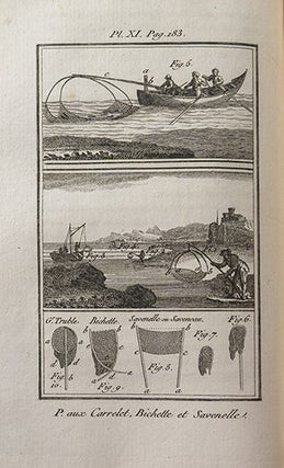 Pisciceptologie ou l'art de la pêche à la ligne, discours sur les poissons, la manière de les prendre et de les accommoder; la pêche au filets et autres instruments; suivi d'un traité des etangs, viviers, fossés, réservoirs, et les moyens d'en tirer avantage; avec un grand nombre de figures en taille-douce ou descriptions des pièges propres à ces différentes pêches.