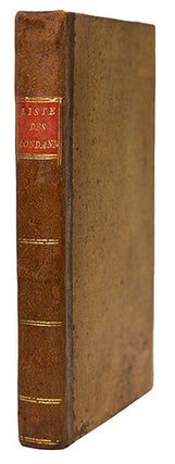 Item #21718 LISTE générale et très exacte des noms, âges,...