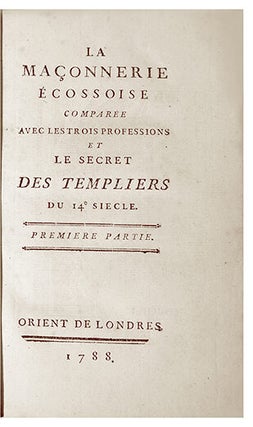Item #21728 Les Jésuites chassés de la Maçonnerie, et leur poignard brisé par les Maçons....