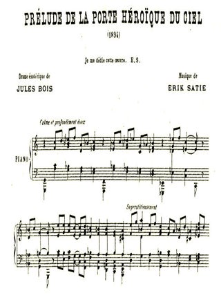 La porte héroïque du ciel., Deux dessins d’Antoine de La Rochefoucauld. Prélude d’Erik Satie.
