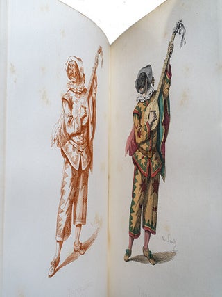 Masques et Bouffons (Comédie Italienne), Texte et dessins par Maurice Sand, gravures par A. Manceau, préface par George Sand.