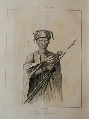 Afrique Australe, Cap de Bonne-Espérance, Congo, etc. Afrique Orientale, Mozambique, Monomotapa, Zanguebar, Gallas, Kordofan, etc. Afrique Centrale, Darjour, Soudan, Bornou, Tombouctou, grand désert de Sahara, Empire de Maroc.