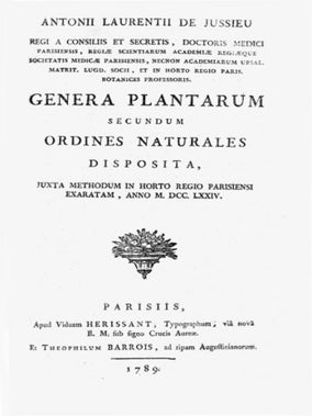 Genera plantarum, secundum ordines naturales disposita, juxta methodum in horto regio parisiensi exaratam....